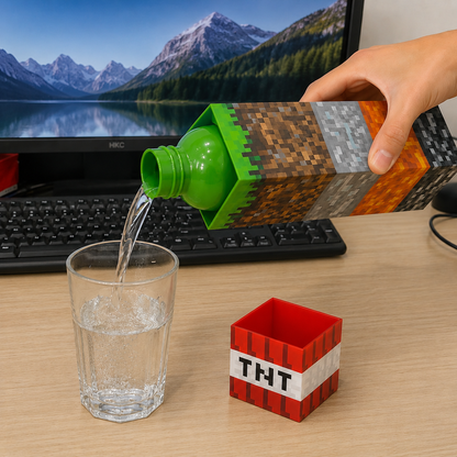 Botella Minecraft TNT